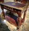 CL31 Wooden Console Table with Brass Decor
