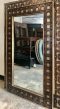 MR46 Classic Wooden Mirror with Brass Decor