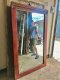 MR48 Old Carved Mirror Frame in Red Color