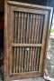 S57 Antique Wooden Window with Iron Bars