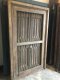 S57 Antique Wooden Window with Iron Bars