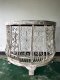 CL33 White Console Table with Iron Decor