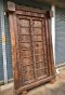 XL32 Vintage Wooden Door with Iron Decor