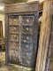 L86 Old Indian Door with Brass and Carving