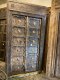 L86 Old Indian Door with Brass and Carving