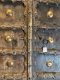L86 Old Indian Door with Brass and Carving