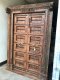 M59 Vintage Door with Carving and Iron Decor