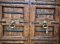 M59 Vintage Door with Carving and Iron Decor