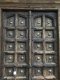 2XL43 Antique Wooden Door with Brass and Carving