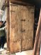 2XL43 Antique Wooden Door with Brass and Carving