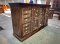 4SB28 Antique Sideboard with Brass Decor