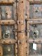Antique Wooden Door with Brass Stars