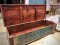 BX35 Antique Wooden Trunk Coffee Table