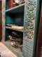 BRT12 Blue Book Rack with Fine Carving