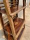 BRT10 Wooden Bookshelf with Brass Decor