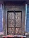 2XL95 Indian Door with Carving and Brass
