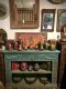 LBK8 Blue Book Rack with Carving