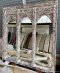 MR7 White Carved Arch Mirror 3 Panels