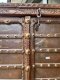 S36 Old Wooden Door with Iron and Brass