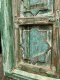 M9 Carved Vintage Door in Green Color