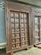 2XL32 Antique Door with Brass and Iron Flowers
