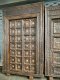 2XL32 Antique Door with Brass and Iron Flowers