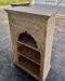 BRT1 White Arched Book Rack Display Cabinet