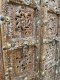 S39 Perforated Wood Door with Brass Decor