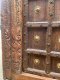 2XL47 Teakwood Door with Brass Flowers