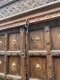 2XL47 Teakwood Door with Brass Flowers