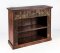 LBK3 Antique Book Rack with Carving Rustic Color