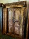 L12 Vintage Teakwood Colonial Door with Carved Frame