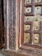 XL85 Ancient Carved Door Decorated with Brass