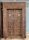2XL10 Antique Door with Brass and Carved Frame