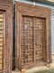 2XL10 Antique Door with Brass and Carved Frame