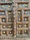 2XL10 Antique Door with Brass and Carved Frame