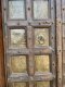 XL92 Rare Antique Indian Door with Brass Sheets