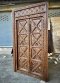 L64 Antique Door with Carving and Brass