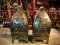 BRI8 Elegant Brass Lamps Set of 2 with Candle Cups