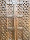 XL28 Antique Door with Perforated Wood Decor