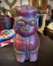 DCI14 One Wood Carved monkey Painted Statue from India