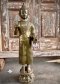 BRI4 Standing Brass Statue of Peaceful Buddha