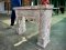 CL25 Carved Console Table in White Color