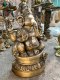 BRI3 Carved Brass Lord Ganesha with 4 Hands