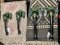 BRI12 Elephant Brass Door Handles in Green Color