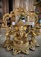 BRI9 Brass Lord Ganesha of Peaceful Meditating Statue