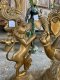 BRI9 Brass Lord Ganesha of Peaceful Meditating Statue