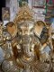BRI9 Brass Lord Ganesha of Peaceful Meditating Statue