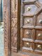 Antique House Door X Bars with Brass Decor
