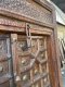 XL20 Antique Indian Door X Bars with Brass Decor